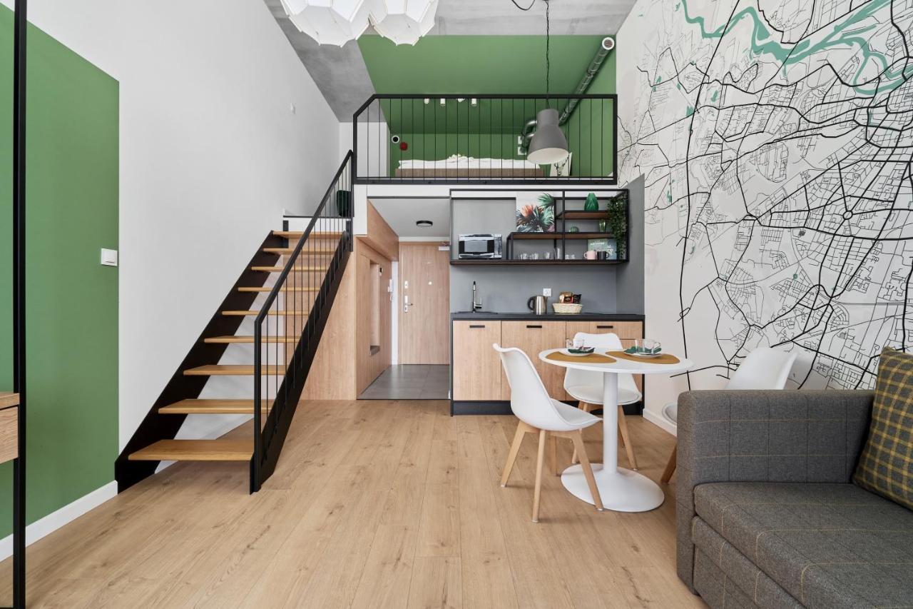 Mezzanine Studio Apartments Zarembowicza Wroclaw Airport By Renters Exterior foto