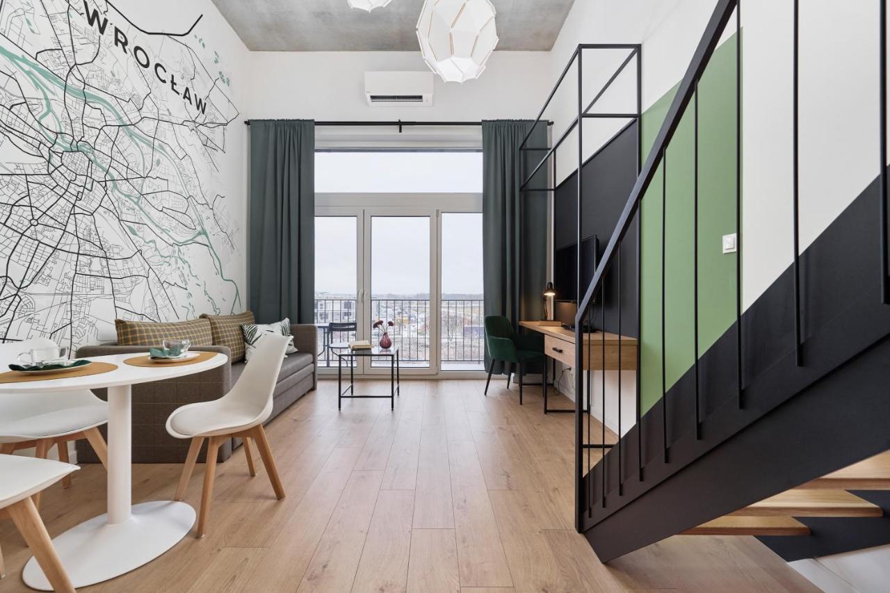 Mezzanine Studio Apartments Zarembowicza Wroclaw Airport By Renters Exterior foto