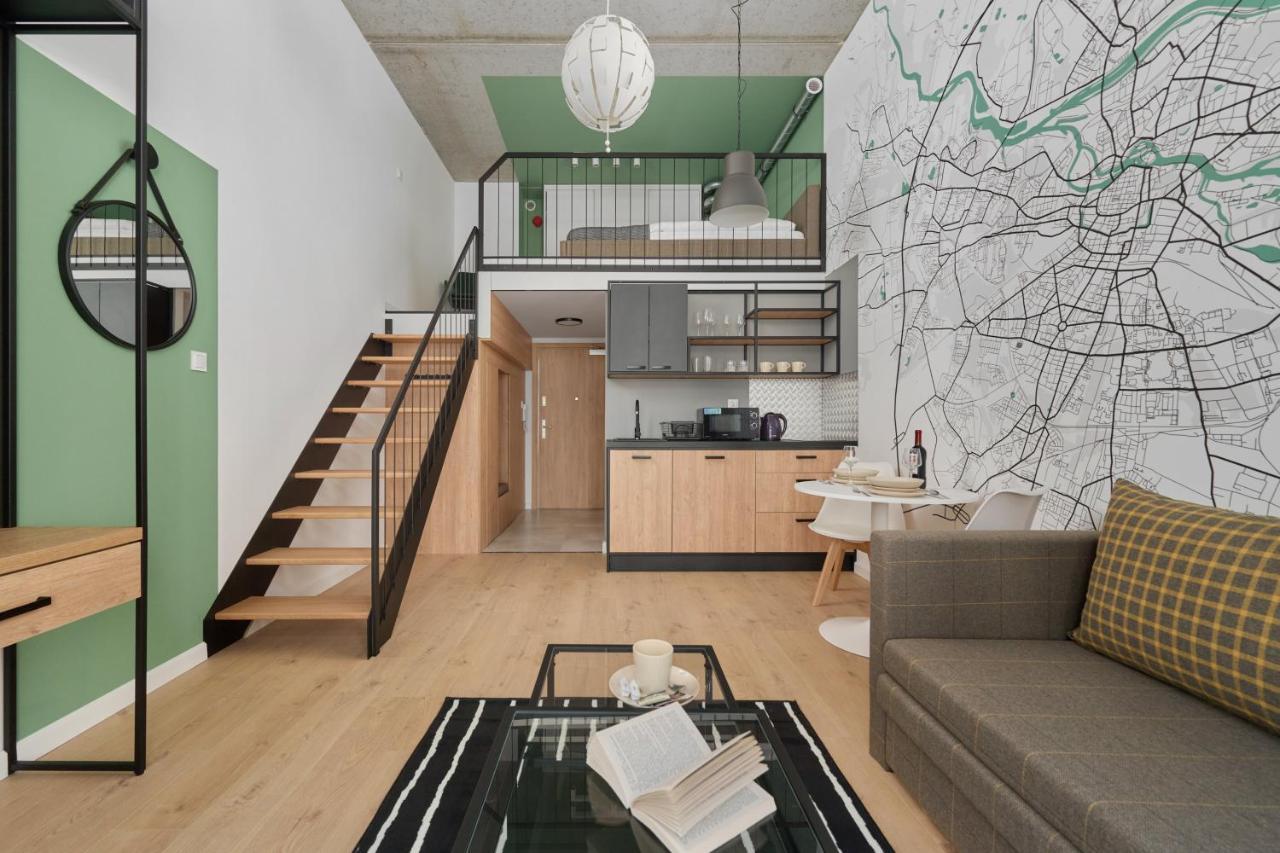 Mezzanine Studio Apartments Zarembowicza Wroclaw Airport By Renters Exterior foto